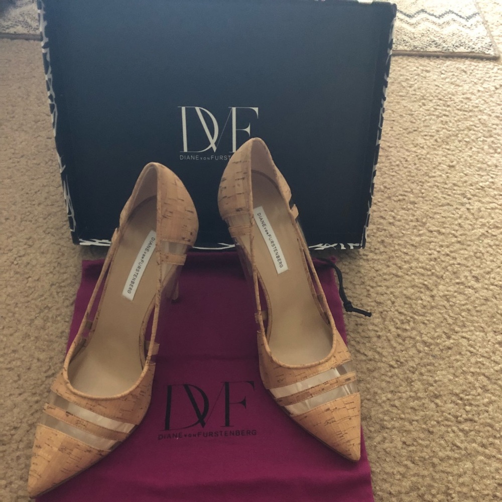 Diane Von Furstenberg Becca Too Cork Pump